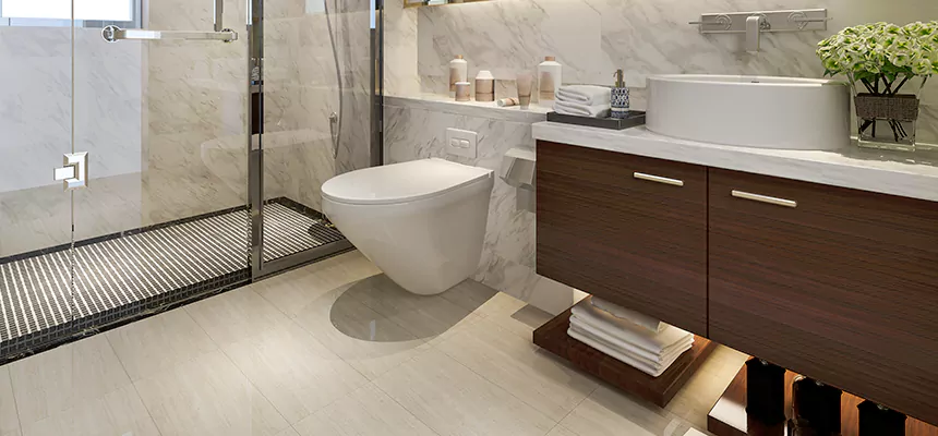 Burst Pipe Bathroom Cleanup in Horizon